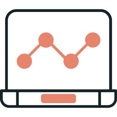 Bilgisayar. Web simgesi basit illüstrasyon