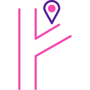 konum haritası simgesi, vektör basit tasarım