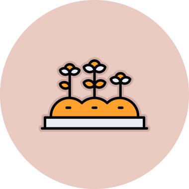 Bir pasta simgesinin vektör illüstrasyonu