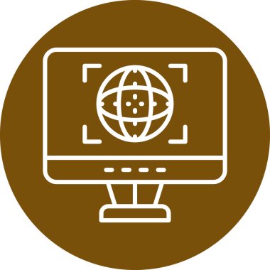 bilgisayar simgesi vektör illüstrasyonu