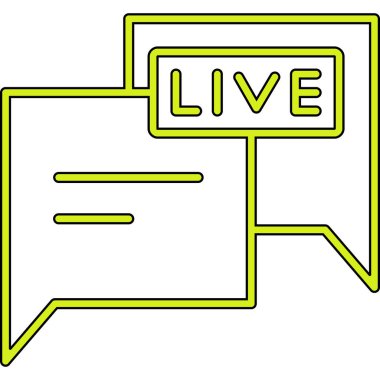 Canlı ikon. Canlı ikon. vektör illüstrasyonu