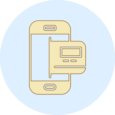 - Telefon. Web simgesi basit illüstrasyon