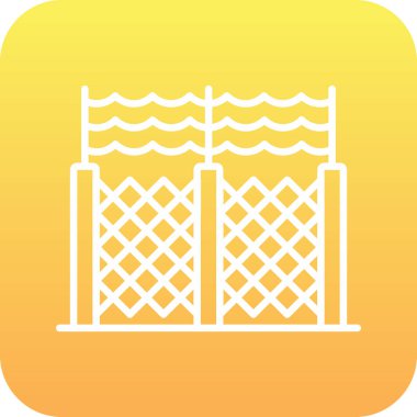 Köprü simgesi vektör illüstrasyonu