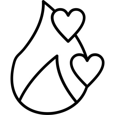 ok simgesi ve vektör tasarımlı aşk kalbi