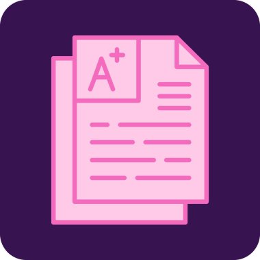 belge simgesi vektör illüstrasyonu