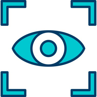 Göz simgesi vektör illüstrasyonu