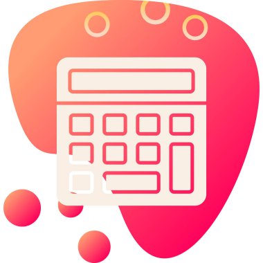 hesap makinesi modern simge vektör çizimi