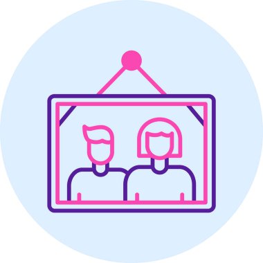 video konferansı, vektör illüstrasyonu