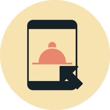 Mobil kutsal kişilerin resmi, vektör çizim