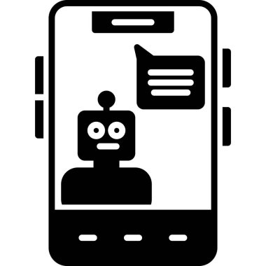 Moda biçimi izole edilmiş arkaplanda akıllı telefon simgesi