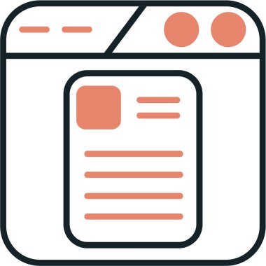 Pano. Web simgesi basit tasarım