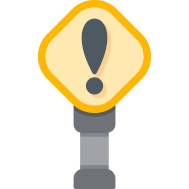 Uyarı uyarısı simgesi tam taslak biçiminde