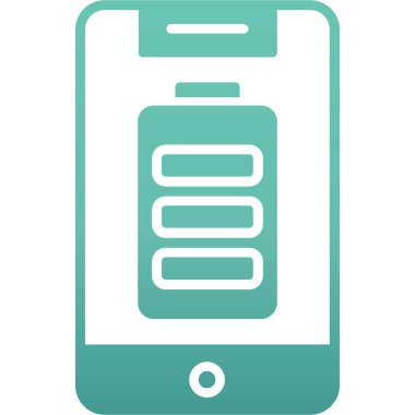 Mobil simge vektör illüstrasyonlu akıllı telefon