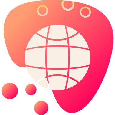 Bir haritanın modern simgesinin vektör illüstrasyonu