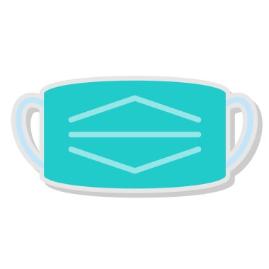 Maske. Web simgesi basit illüstrasyon