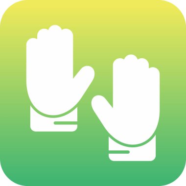 Eldiven simgesi, vektör illüstrasyonu