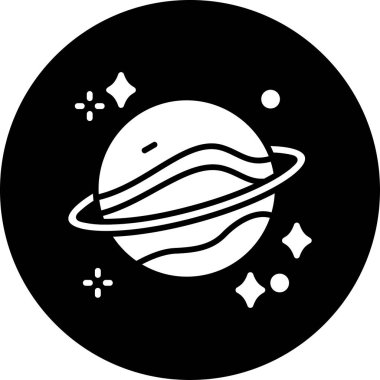 Astronomi simgesi, vektör illüstrasyonu