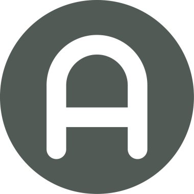 Modern b 'nin vektör çizimi eksik işareti