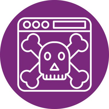 Kafatası simge vektör çizim