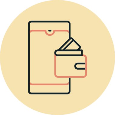 Alışveriş. Web simgesi basit illüstrasyon