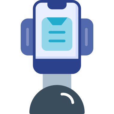 Mesaj var. Web simgesi basit illüstrasyon