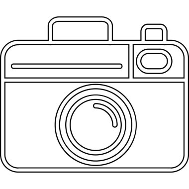 fotoğraf makinesi izole edilmiş simge