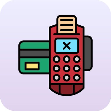 atm renk düz vektör simgesi