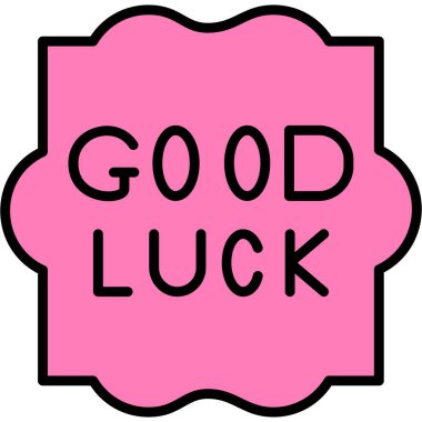 Şans şansı beyaz arka planda el yazısıyla çizilmiş vektör çizimi