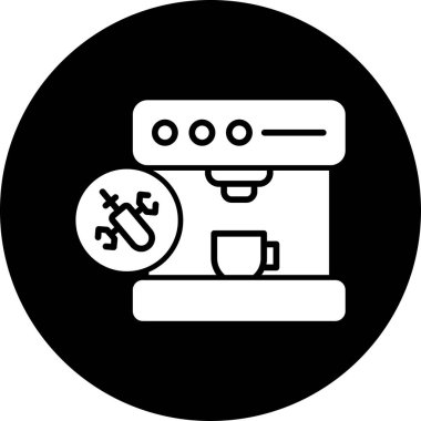 kahve makinesi simgesini, vektör çizim