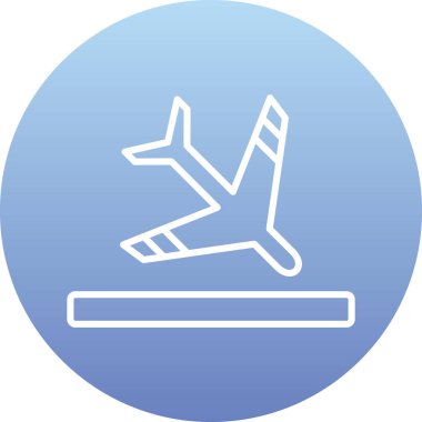 Uçak. Web simgesi basit illüstrasyon