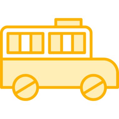 bus web simgesi basit illüstrasyon