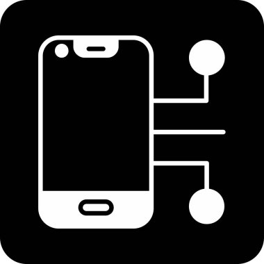 akıllı telefon simgesi vektör illüstrasyonu