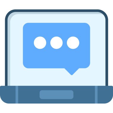 Sohbet mesajı. Basit tasarım