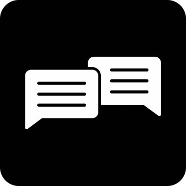 konuşma balonu simgesi, vektör illüstrasyonu