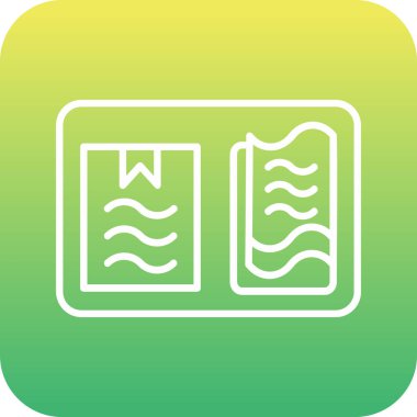 Vektör Belgesi düz simgesi