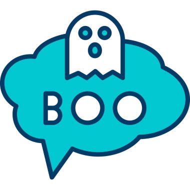 Hayalet yılının kutlanması için karikatür arkaplanının vektör çizimi