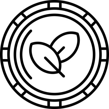 Yaprak. Web simgesi basit illüstrasyon