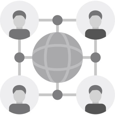 ağ bağlantı vektörü simgesi