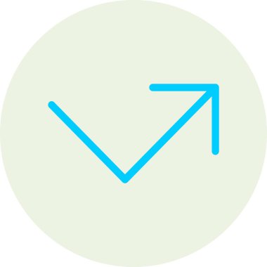 ok aşağı simge vektör ince çizgi biçimi