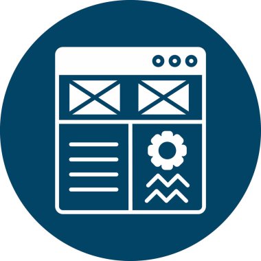 Web tasarım ikonu vektör illüstrasyonu