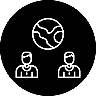 Vektör iş kişi simgesi