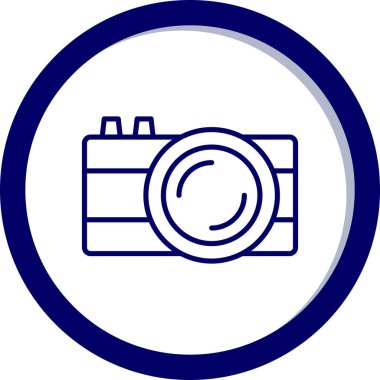 fotoğraf makinesi simgesi, vektör illüstrasyonu