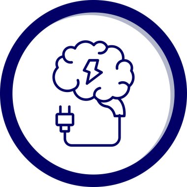 Elektrik dolgu simgesinin vektör illüstrasyonu