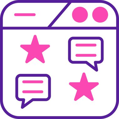 Geri besleme simgesi, vektör illüstrasyonu