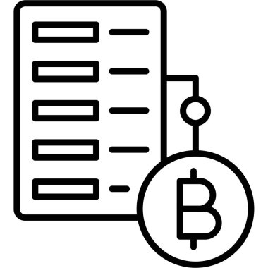 bitcoin. Web simgesi basit illüstrasyon