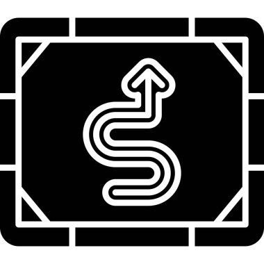 Bir tablet simgesinin vektör illüstrasyonu