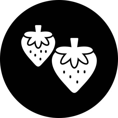 çilek vektör çizim