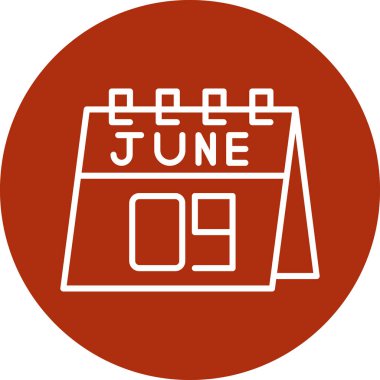 vektör Takvimi Simgesi illüstrasyonu