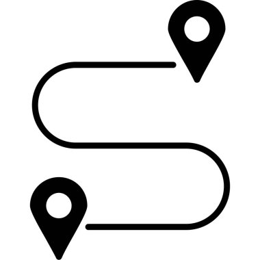 konum pin konum simgesi ana hat biçiminde