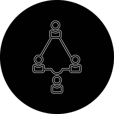 İnsan simgesinin vektör illüstrasyonu